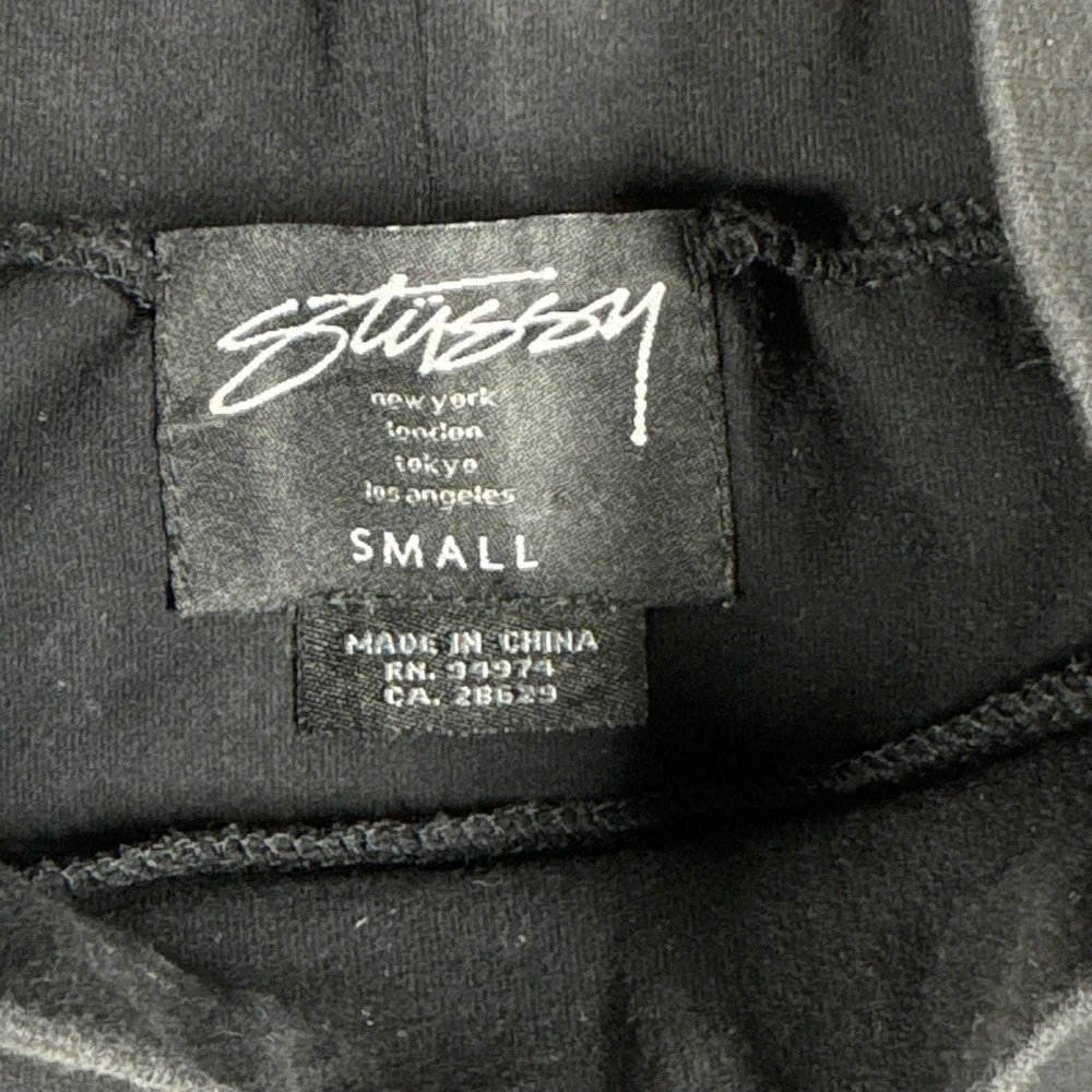 Vintage Stussy Women Black Mock Neck Sleeveless Logo Graphic Tank Top Small - Picture 4 of 5